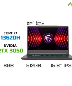 Laptop Gaming MSI Thin 15 B13UC-1411VN (i7-13620H, RTX 3050 4GB, RAM 8GB DDR4, SSD 512GB, 15.6 Inch IPS FHD 144Hz)